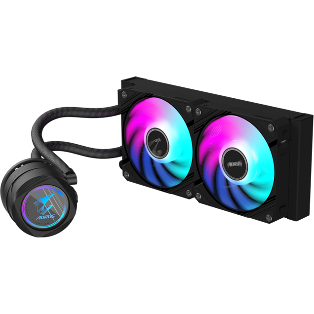 Gigabyte AORUS WATERFORCE II 240 All-in-One 240mm Liquid CPU Cooler in Black